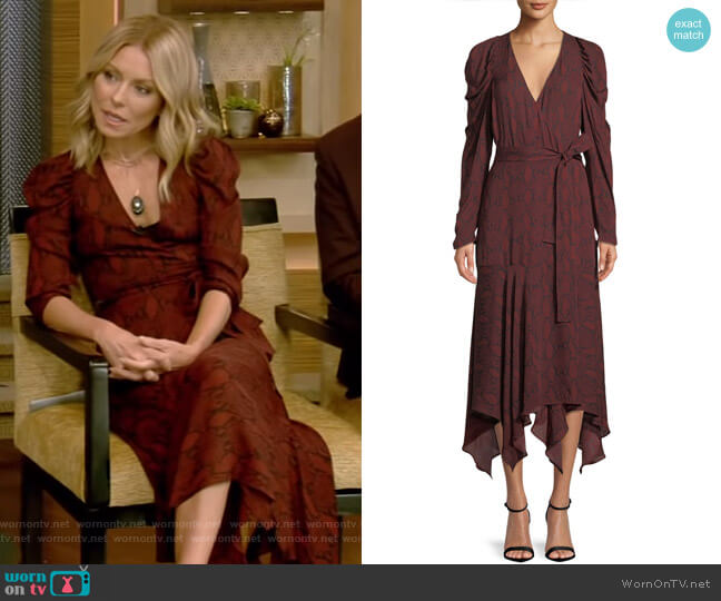 ALC Tianna Dress worn by Kelly Ripa on Live with Kelly and Mark
