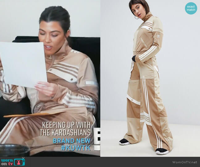 Deconstructed Track Jacket worn by Kourtney Kardashian on Keeping Up with the Kardashians