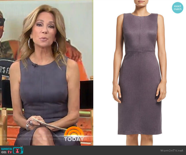 Adrianna Papell Faux Suede Dress worn by Kathie Lee Gifford on Today