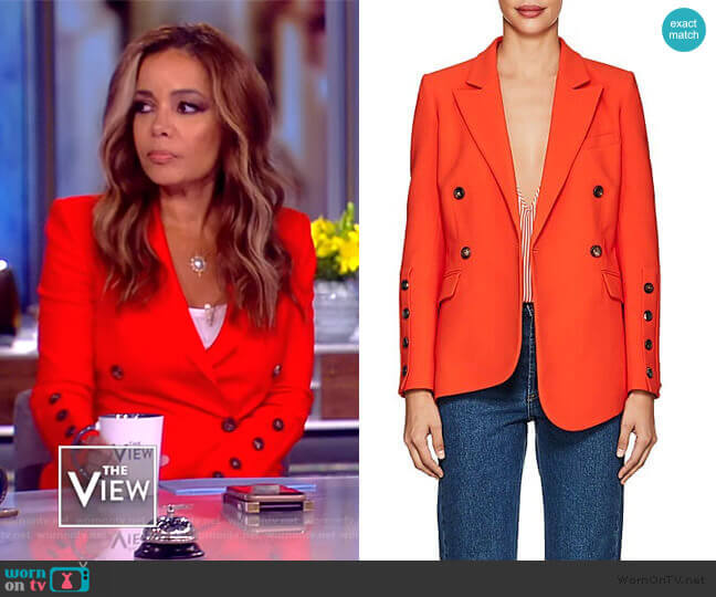 Altuzarra Wall Crepe Blazer worn by Sunny Hostin on The View