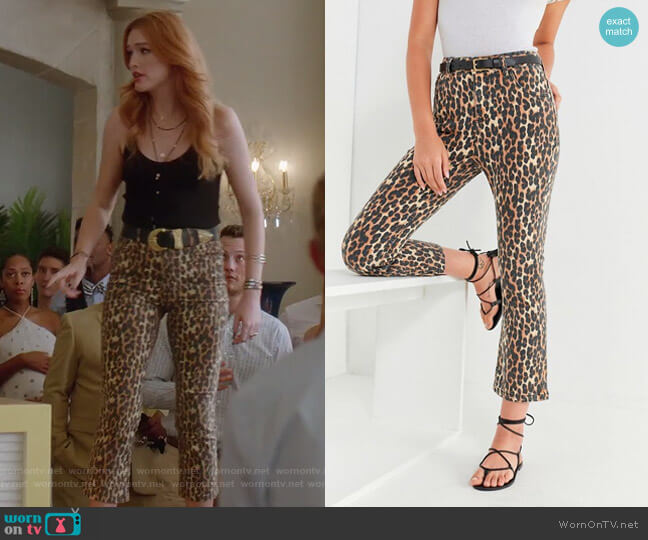 BDG Kick Flare High-Rise Cropped Jean worn by Kirby Anders (Maddison Brown) on Dynasty