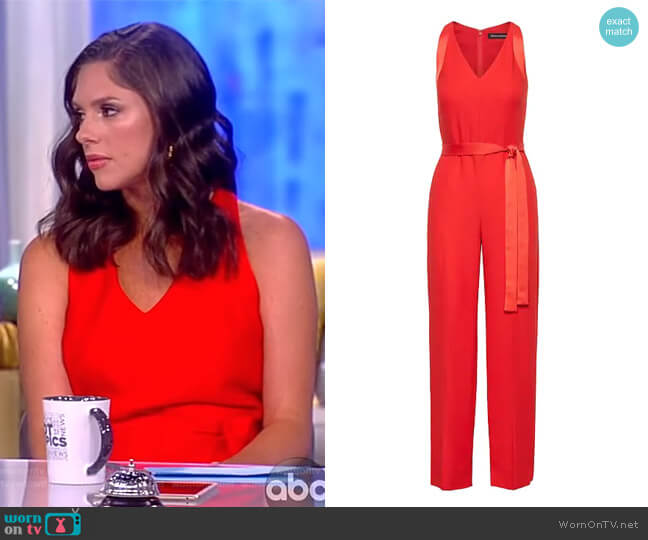 Banana Republic V-neck Jumpsuit worn by Abby Huntsman on The View