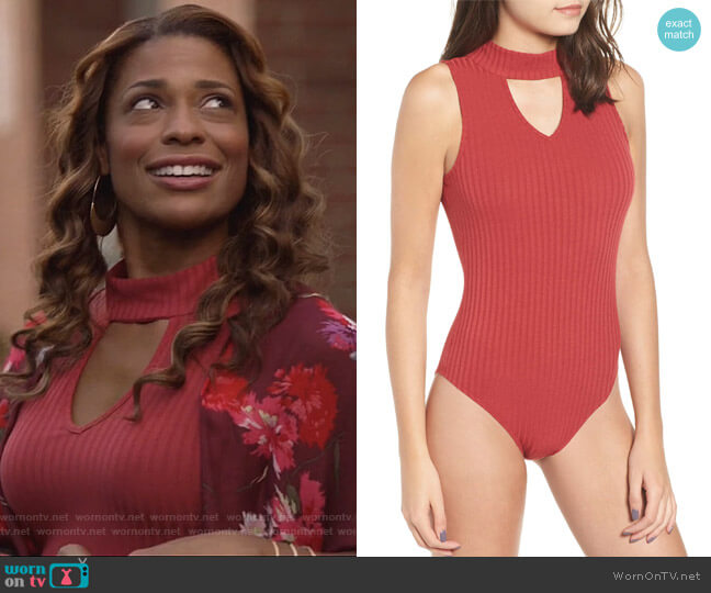 Band of Gypsies Cassidy Bodysuit worn by Poppy (Kimrie Lewis) on Single Parents