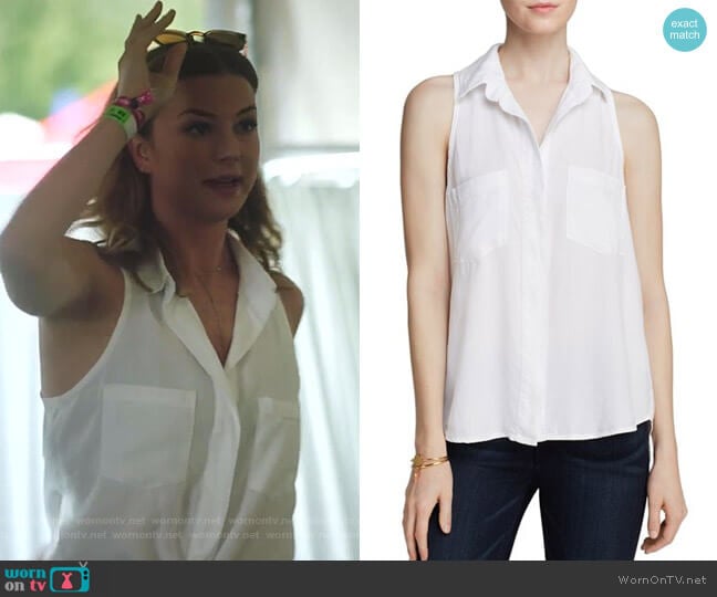 Bella Dahl Basic Button-Down Top worn by Nicolette Nevin (Emily VanCamp) on The Resident