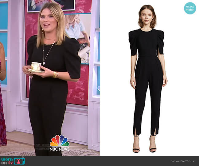 Black Halo Russo Jumpsuit worn by Jenna Bush Hager on Today
