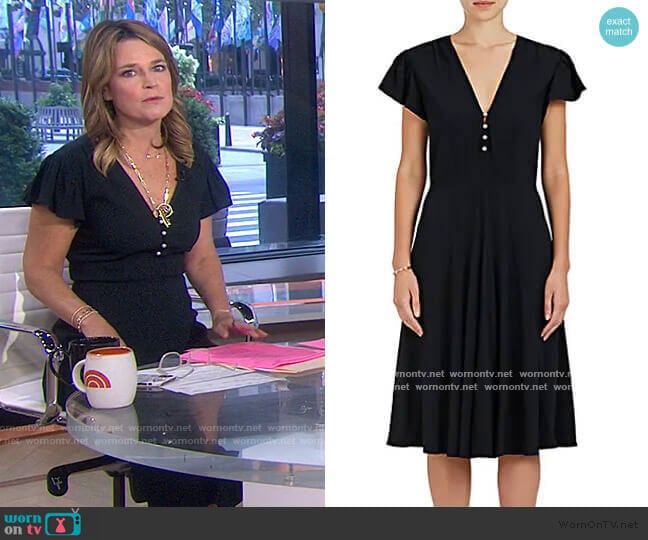 Altuzarra Camilla Crepe Flared Dress worn by Savannah Guthrie on Today