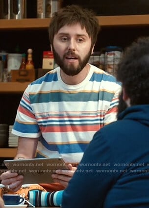 Chewey’s multicolor striped tee on I feel Bad