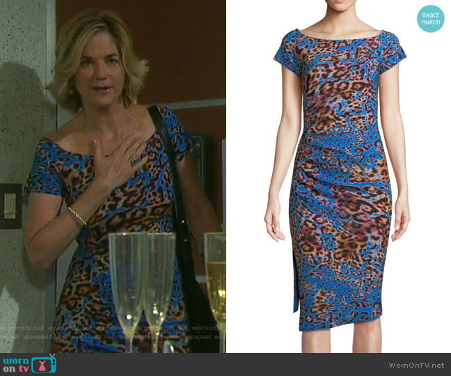 Chiara Boni La Petite Robe Devsi Dress worn by Eve Donovan (Kassie DePaiva) on Days of our Lives