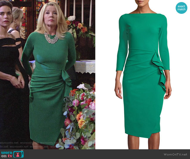 Chiara Boni La Petite Robe Zelma Dress worn by Nikki Reed Newman (Melody Thomas-Scott) on The Young and the Restless