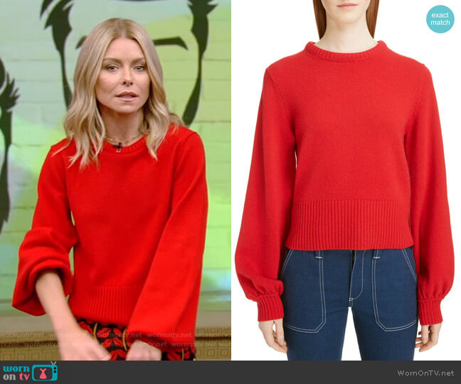 Chloe Iconic Sweater worn by Kelly Ripa on Live with Kelly and Mark