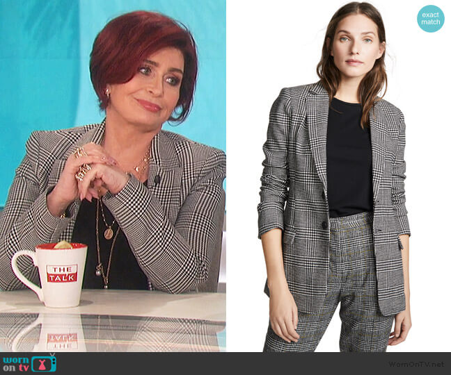 Current/Elliott The Calla Blazer worn by Sharon Osbourne on The Talk
