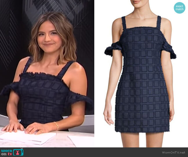 Endless Rose Cold-Shoulder Sheath Dress worn by Erin Lim on E! News