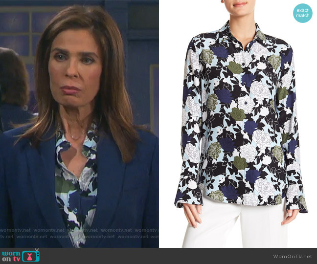Equipment Daphne Silk Blouse worn by Hope Williams (Kristian Alfonso) on Days of our Lives