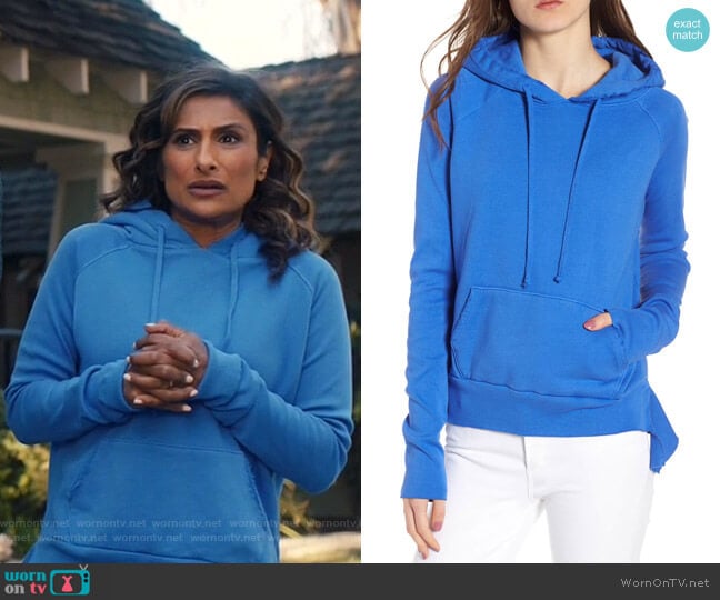 Frank & Eileen Tee Lab Pullover Hoodie worn by Emet Kamala-Sweetzer (Sarayu Blue) on I Feel Bad