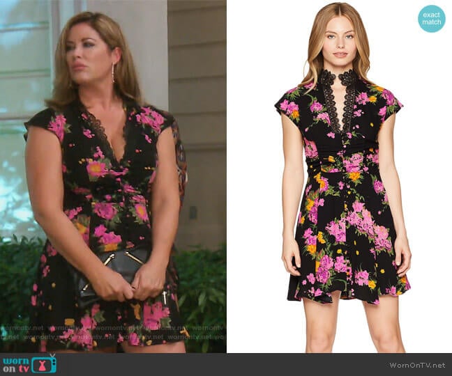 Free People Alora Mini Dress worn by Emily Simpson on The Real Housewives of Orange County