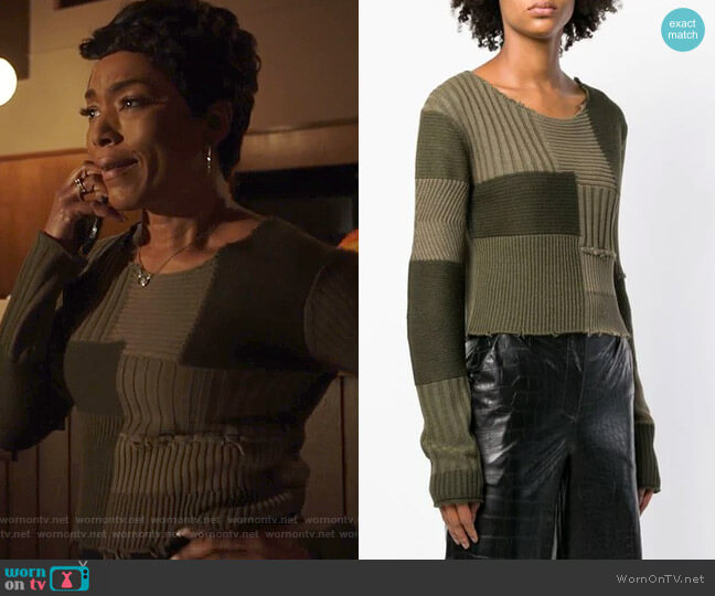 Helmut Lang Grunge Jumper worn by Athena Grant (Angela Bassett) on 9-1-1