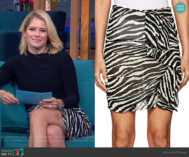 Isabel Marant Etoile Jerine Skirt worn by Sara Haines on Good Morning America