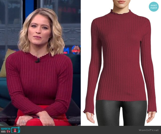 Joie Gestina Sweater worn by Sara Haines on Good Morning America