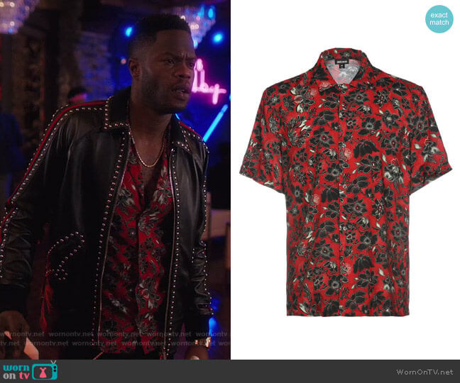 Just Cavalli Patterned Shirt worn by Jeff Colby (Sam Adegoke) on Dynasty