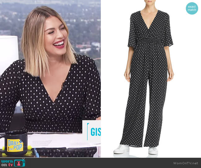 Lost and Wander Starry Night Printed Jumpsuit worn by Carissa Loethen Culiner on E! News