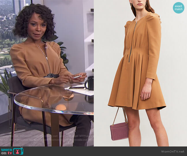 Maje Rangia Dress worn by Zuri Hall on E! News