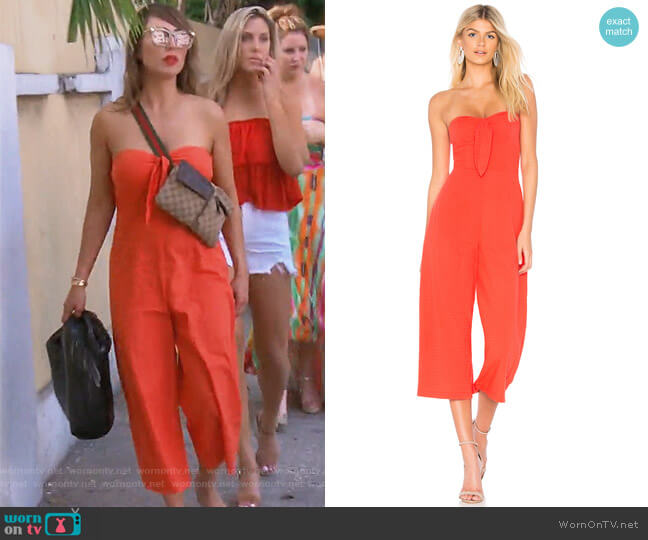 MinkPink Say it Right Jumpsuit worn by Kelly Dodd on The Real Housewives of Orange County