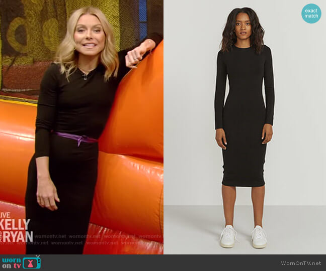 Ninety Percent Bodycon Stretch-Jersey Dress worn by Kelly Ripa on Live with Kelly and Mark