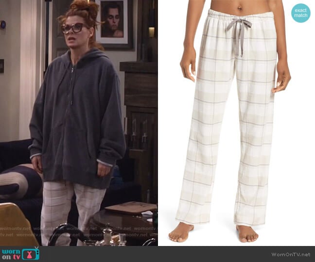 PJ Salvage Plaid Pants worn by Grace Adler (Debra Messing) on Will and Grace