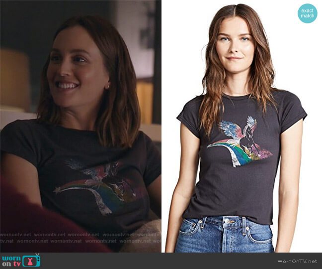 Pam & Gela Unicorn Crew Tee worn by Angie (Leighton Meester) on Single Parents