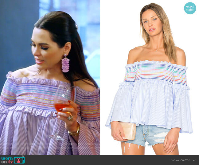 Petersyn Davenport Top worn by D’Andra Simmons on The Real Housewives of Dallas