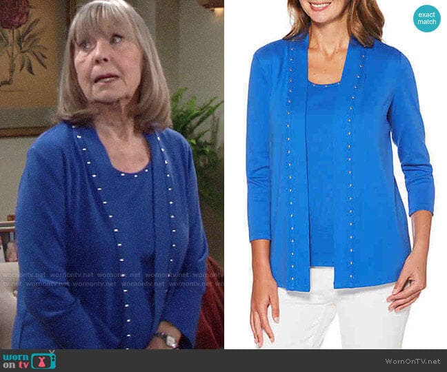 Rafaella Heat Tank worn by Dina Mergeron (Marla Adams) on The Young and the Restless