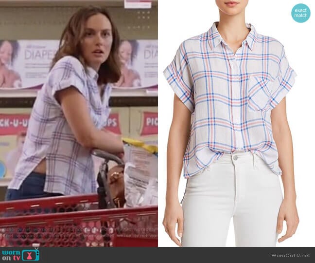 Rails Whitney Stripe Top worn by Angie (Leighton Meester) on Single Parents
