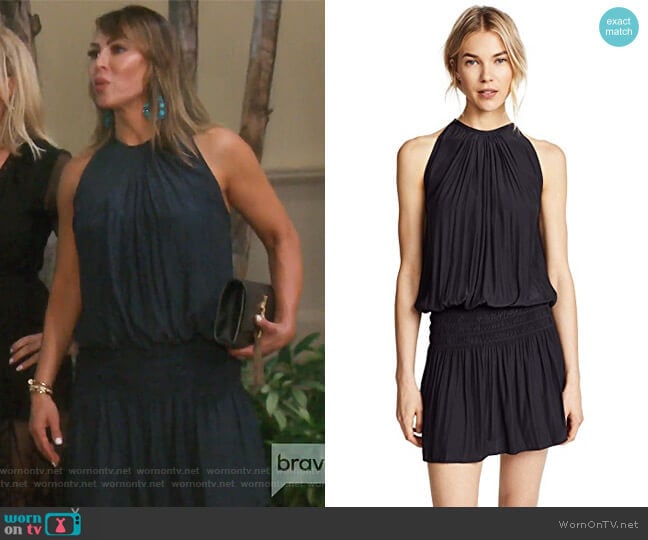 Ramy Brook Paris Sleeveless Dress worn by Kelly Dodd on The Real Housewives of Orange County