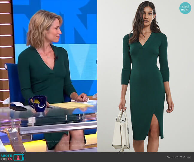 Reiss Aletti Dress worn by Amy Robach on Good Morning America