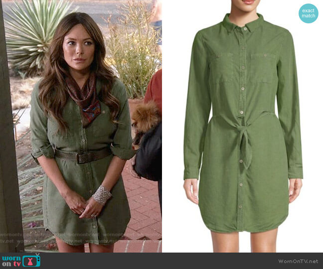 Sanctuary Knotted Shirtdress worn by Camille (Lindsay Price) on Splitting Up Together