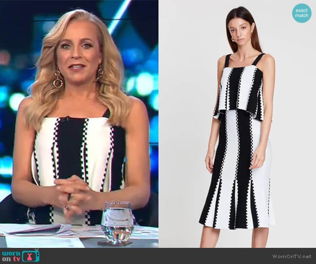 Sass & Bide Letter From Paris Knit Dress worn by Carrie Bickmore on The Project