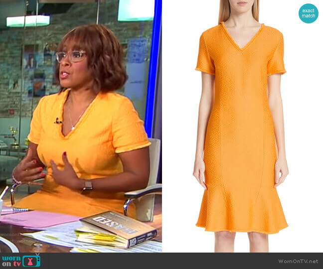 St. John Collection Caris Dress worn by Gayle King on CBS Mornings