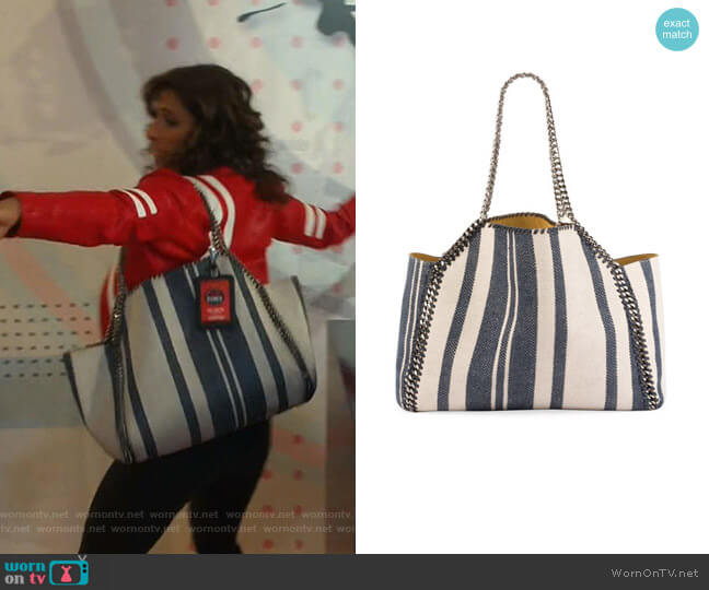 Stella McCartney Falabella Reversible Tote Bag worn by Emet Kamala-Sweetzer (Sarayu Blue) on I Feel Bad