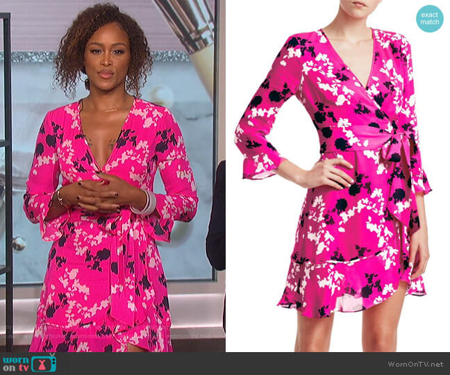 Tanya Taylor Camo Wrap Dress worn by Eve on The Talk