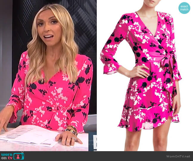 Tanya Taylor Camo Wrap Dress worn by Giuliana Rancic on E! News
