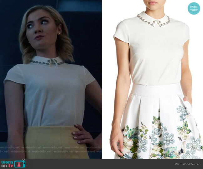Ted Baker Tillda Top worn by The Frost Sisters (Skyler Samuels) on The Gifted