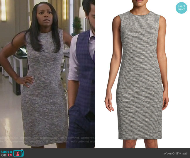 Theory Eano Benton dress worn by Michaela Pratt (Aja Naomi King) on How to Get Away with Murder