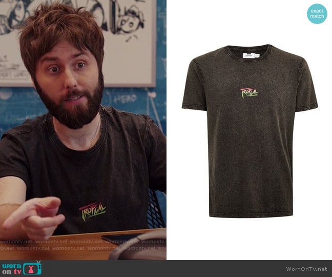Topman Tropical T-Shirt worn by Chewey (James Buckley) on I Feel Bad