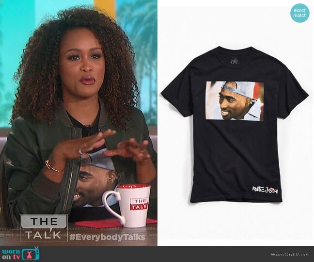 Urban Outfitters Tupac Poetic Justice Tee worn by Eve on The Talk