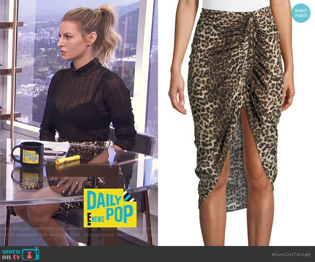 Veronica Beard Ari Skirt worn by Morgan Stewart on E! News