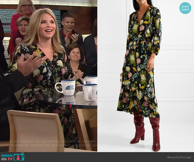 Vilshenko Olivia Dress worn by Jenna Bush Hager on Today