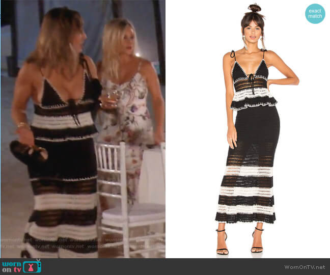 X by NBD Calypso Dress worn by Kelly Dodd on The Real Housewives of Orange County