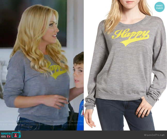 Zadig & Voltaire Kansas Bis Merino Sweater worn by Stephanie Hollman on The Real Housewives of Dallas