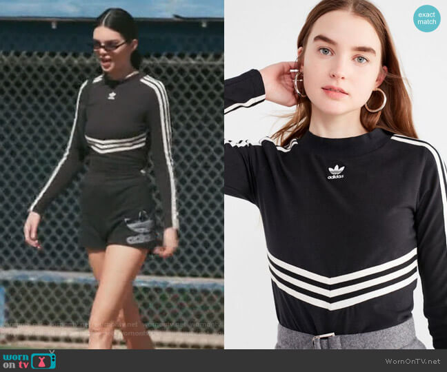 Adidas Adibreak Long Sleeve Tee worn by Kendall Jenner on Keeping Up with the Kardashians