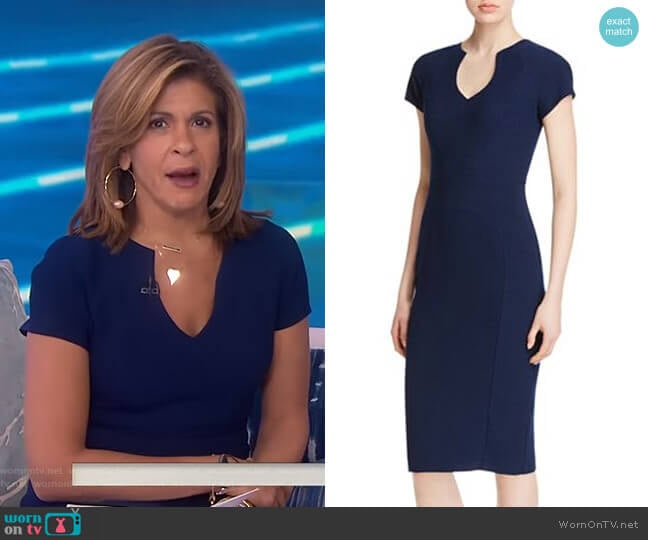 Black Halo Gyspy Rose Sheath Dress worn by Hoda Kotb on Today